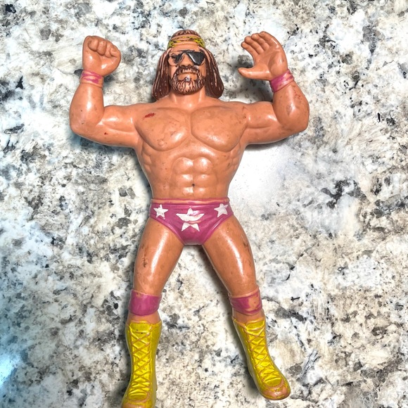 ⚡️LOT OF 6 WWF TITAN SPORTS 1986 VINTAGE RUBBER WRESTLING ACTION FIGURES⚡️ - Picture 3 of 7
